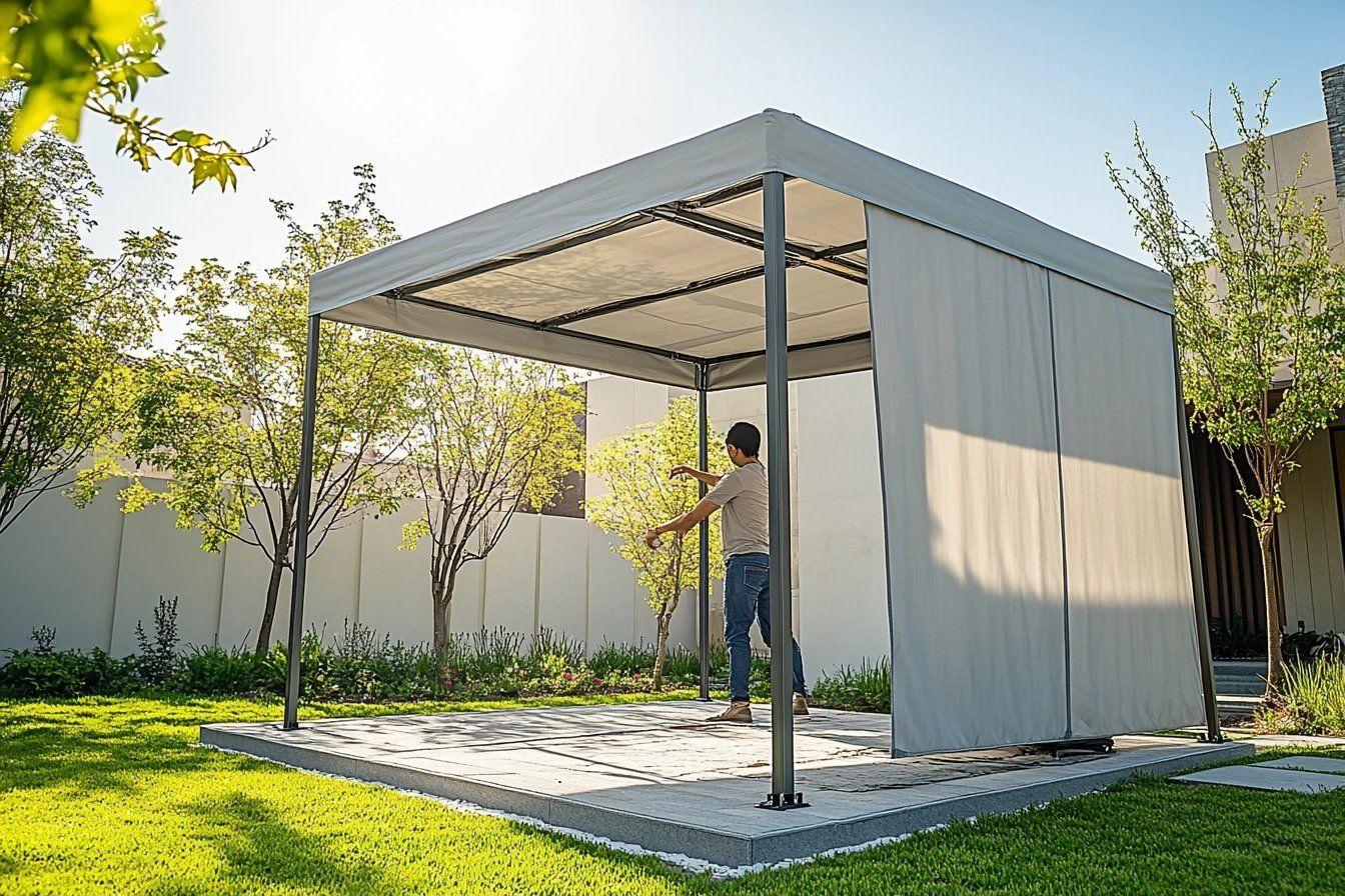 Faut-il une autorisation pour installer une tonnelle démontable ?