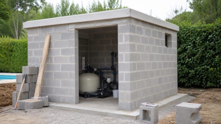 Comment construire un local technique pour piscine en parpaing : étapes et conseils
