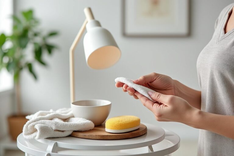 Comment enlever des traces de peinture sur un plafond sans abîmer le reste ?