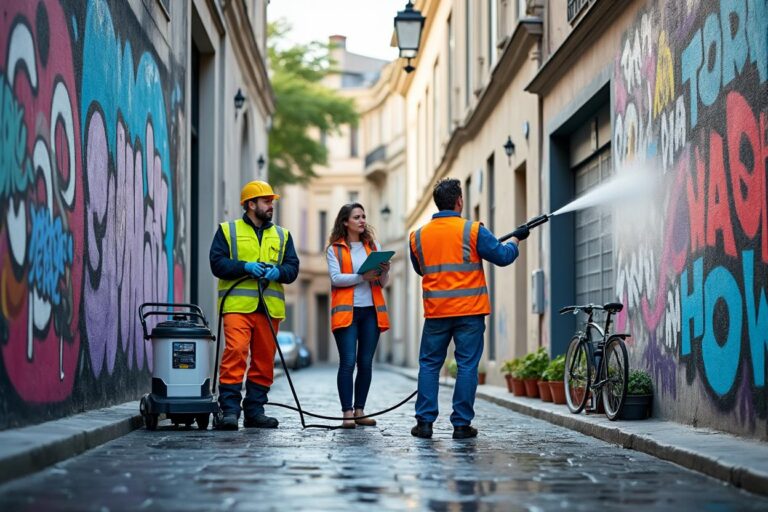 Tags et graffitis sur façade : obligations du propriétaire et solutions de nettoyage